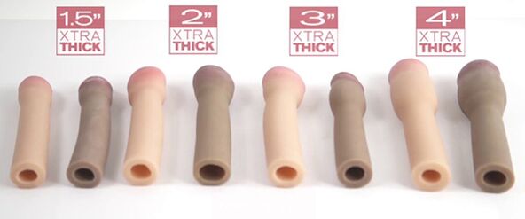 Accessories of different sizes, easily and quickly changing the size of the penis