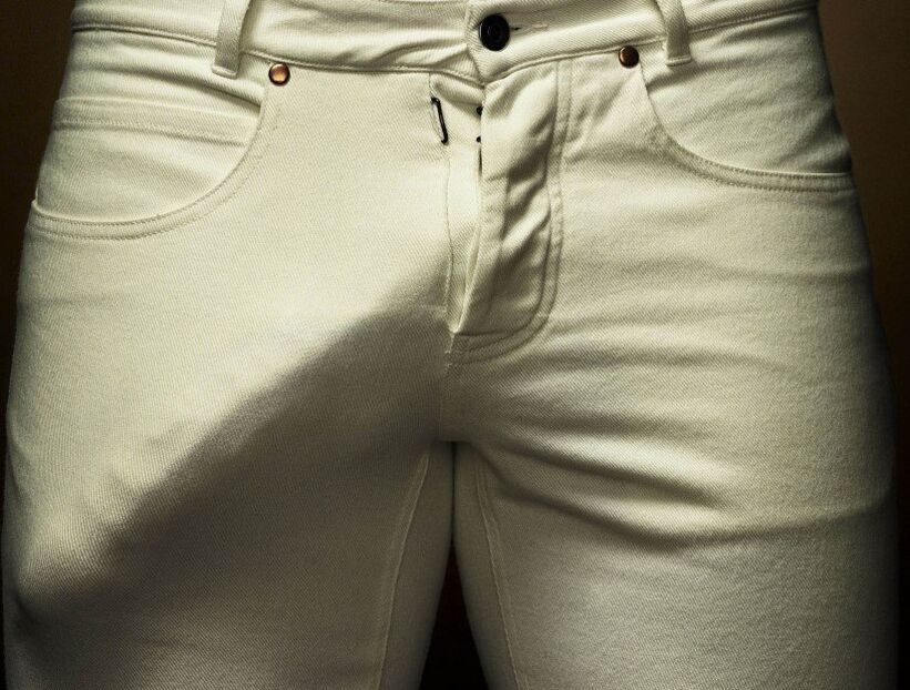enlarged penis in pants