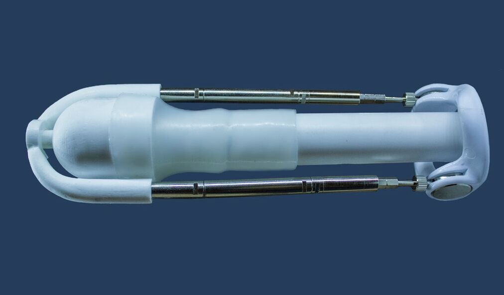 An extender is a device that extends the length of a man's penis.